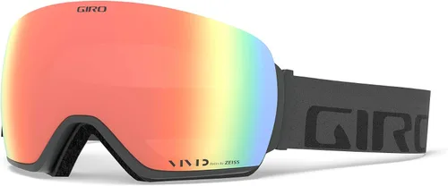 Vista 2 de Giro Article Gafas de esquí - Gafas de snowboard para hombre - Correa gris con lentes Vivid Ember/Vivid Infrared Gris Wordmark