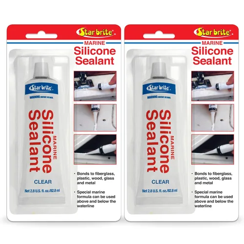 Vista 7 de STAR BRITE Sellador de silicona marino blanco - Impermeable Transparente