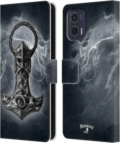 Vista 9 de Head Case Designs Officially Licensed Alchemy Gothic 13 Dagger Illustration Leather Book Wallet Case Cover Compatible with Motorola Moto G73 5G