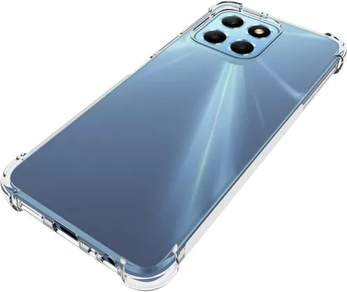 Vista 5 de USTIYA Funda para Honor X6 / X6s / Honor X8 5G Transparente TPU Cuatro Esquinas Funda Protectora Transparente Suave
