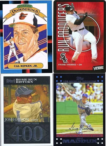 Vista 5 de Lote de 50 tarjetas de béisbol con miembros del Salón de la Fama y estrellas