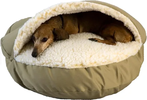 Vista 26 de Snoozer Cama Ortopédica de Lujo Estilo Cueva para Mascotas, Pequeña, Antracita For small sized pets, Removable washable cover, Calming covered dog