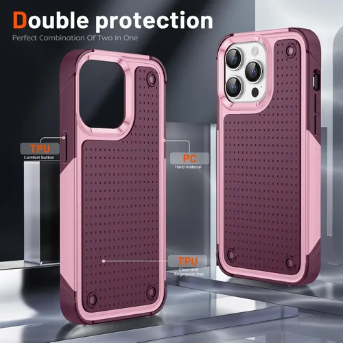 Vista 393 de Jeylly Funda para iPhone SE/Funda para iPhone 5S, Exterior de Plástico Duro que Absorbe Golpes + Interior de Silicona de Goma Defensor contra