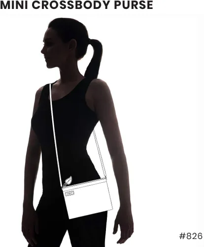 Vista 2 de Chala Mini bolso cruzado para teléfono con 2 correas ajustables, Azul