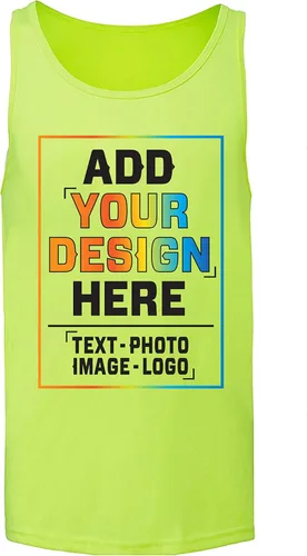 Vista 2 de Camisetas sin mangas personalizadas para hombre Diseña el tuyo Añadir tu imagen Foto Logo Texto personalizado