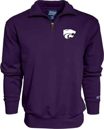 Vista 48 de Blue 84 Sudadera con cremallera de un cuarto para hombre de la NCAA