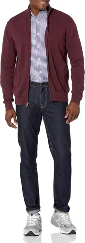 Vista 4 de Tienda Essentials Camisa de popelina para hombre, informal, de manga larga, con ajuste regular