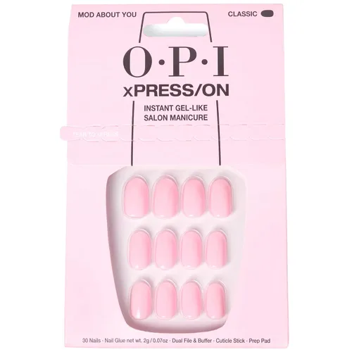Vista 10 de OPI xPRESS/ON Press on Nails Short Round Classic, Long Almond & Coffin Shape Press-On Professional Nail Art Kit