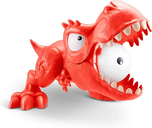 Vista 6 de Smashers Dino Island Mini T-Rex Battles Playset (Red Dino) por ZURU Juguetes de batalla de dinosaurios Dispara fuegos Coleccionables Sorpresa