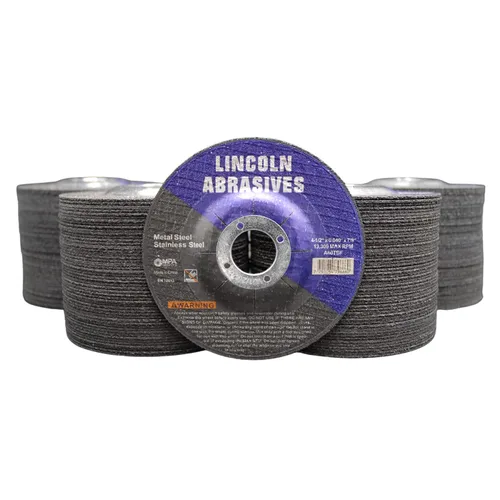 Vista 7 de 25 ruedas de corte de óxido de aluminio de 4-1/2" x 0.040" x 7/8" de centro deprimido