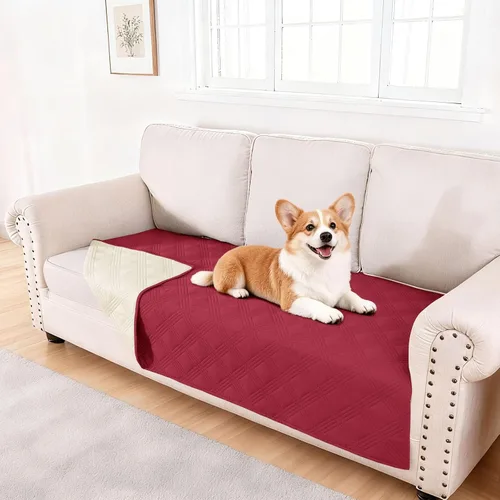 Vista 139 de hyha - Manta impermeable para cama de perro, mantas suaves para mascotas, funda impermeable para sofá para perros, fundas reversibles lavables