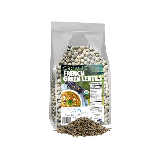 Vista 9 de Mountain High Organics Lentejas verdes francesas bolsa de 25 libras, 25 libras