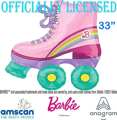 Vista 2 de Anagram Babrie - Patines de ruedas con licencia para fiesta de cumpleaños, decoración de ramo de globos, multicolor
