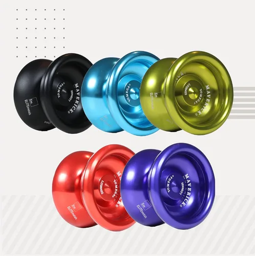 Vista 8 de Yomega Maverick - Yoyo profesional de metal de aluminio para niños y principiantes con rodamiento de bolas de tamaño C para trucos avanzados