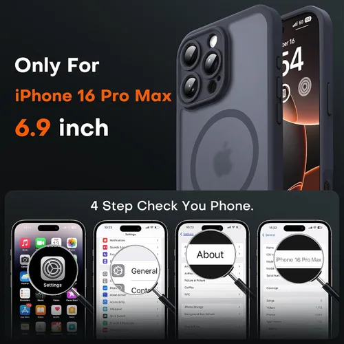 Vista 59 de TOCOL Funda para iPhone 11, compatible con Magsafe, protección completa de cámara, imanes integrados, protección contra caídas, funda translúcida
