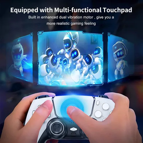 Vista 6 de Wireless Controller for PS4 Controllersjoystick Gamepad with Vibration shock 4 Built-in Speaker1000Mah batteryAuto Fire Turbocustom Button