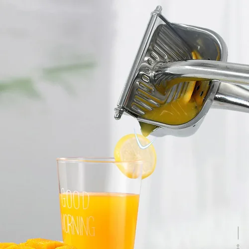 Vista 7 de Stainless Steel Manual Fruit Juicer Lemon Squeezer Hand Press Citrus Juicer 304 Food-grade Metal Household Kitchen Tool for Fresh Juice Extraction