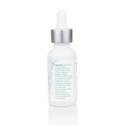 Vista 2 de Sea-el Suero facial con ácido hialurónico y vitamina C, hidratación reafirmante y resplandor, hidratante facial antienvejecimiento, cuidado diario