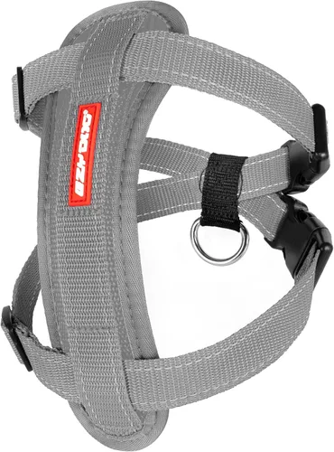 Vista 14 de EzyDog Arnés para perro sin tirones con placa de pecho – Arnés a prueba de escape con costuras reflectantes y acolchado cómodo para paseos fáciles
