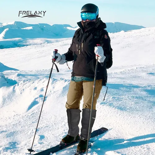Vista 7 de Frelaxy Polainas de caza de ultra alto rendimiento, polainas de senderismo 100% impermeables con correa de goma mejorada, polainas ajustables