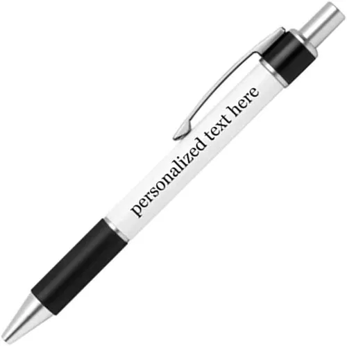 Vista 41 de Bolígrafo personalizado – Nombre o mensaje personalizado – Colores o impresiones – Regalo de papelería, suministros para la escuela de negocios