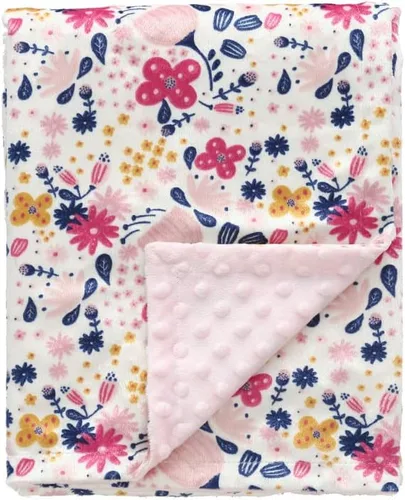 Vista 15 de CREVENT Manta de bebé de minky para niñas y niños, manta suave de felpa para recién nacidos - 30 x 40 pulgadas (Animal)