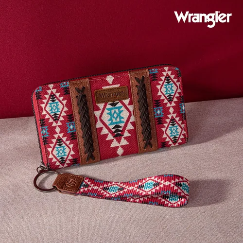 Vista 3 de Montana West Wrangler Wristlet Western - Cartera y tarjetero con cremallera