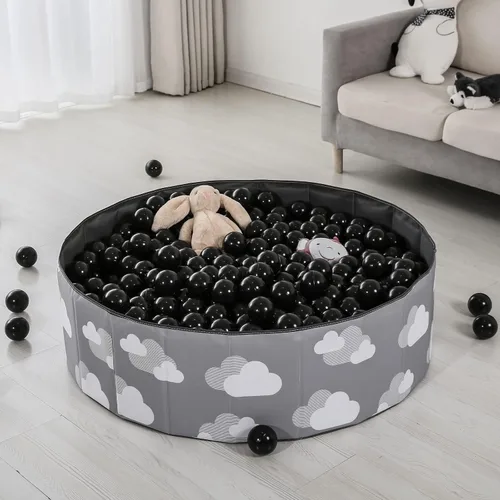 Vista 7 de Pelotas de Pozo de Bolas - Bolas de Plástico de 2.7 Pulgadas, Bolas de Juego BPA Libres, Ftalatos Libres, Bolas No Tóxicas para Niños, Pozo de Negro