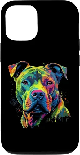 Vista 28 de Pit Bull Mom Dog Lover Colorful Artistic Pitbull Owner Women Case for iPhone 17