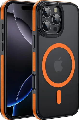 Vista 10 de Funda magnética para iPhone Air con protector de lente de cámara, protección grado militar de 10 pies, compatible con funda MagSafe Slim para iPhone