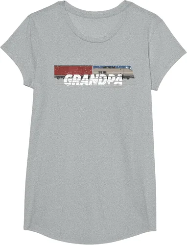 Vista 100 de RC Model Train Shirt Grandpa Train Boxcar HO Scale T-Shirt Negro