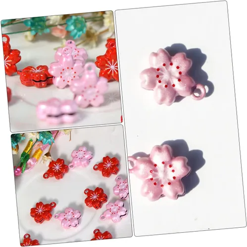 Vista 8 de POPETPOP Collares para cachorros, 5 piezas, aretes blancos de campana, mini collar de cachorro, collar de perro, dijes de joyería, pendientes
