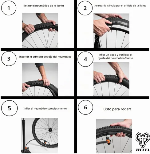 Vista 5 de WTB Bicycle Inner Tubes (26"/27.5"/29"/700c, 33/48mm Presta Valve) Mountain, Gravel, Road - Durable & Lightweight Butyl Rubber