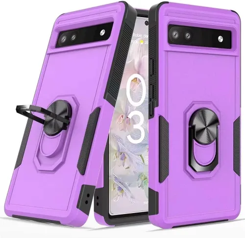 Vista 11 de Funda para Google Pixel 6A, Pixel 6A resistente a prueba de golpes, cubierta protectora de cuerpo completo [doble capa]