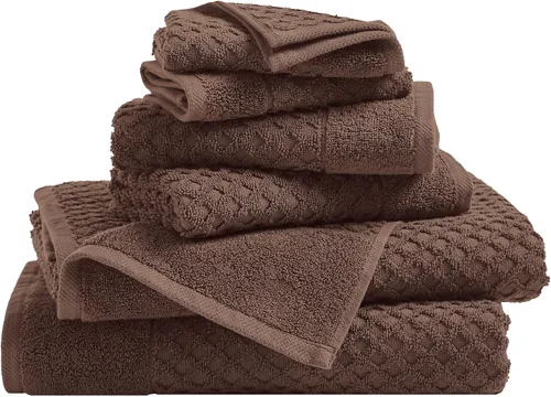 Vista 71 de Great Bay Home - Toallas de mano 100% algodón blanco, 6 toallas de baño suaves para manos, altamente absorbentes y de secado rápido, colección 01