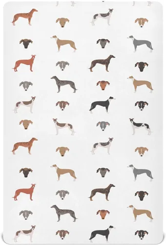 Vista 15 de English Bulldog - Sábanas transpirables para colchón de cuna, suaves y transpirables de 39 x 27 x 5 pulgadas Color: 12