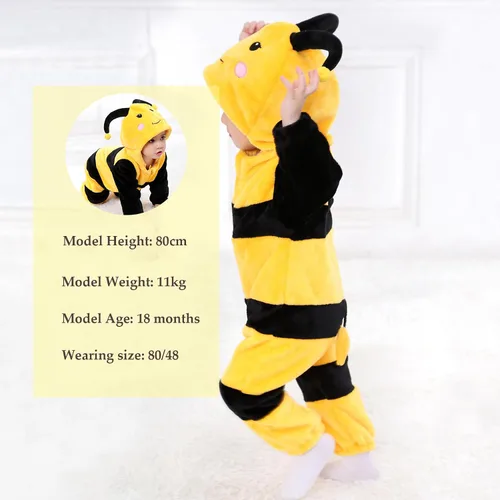 Vista 6 de TONWHAR Baby Boy's Girl's Animal Bodysuit Infant And Toddler's Romper Jumpsuit Halloween Costume Partywear