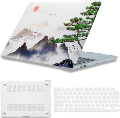 Vista 64 de Funda compatible con MacBook Air de 15" M5 M4 M3 M2 2023-2026 Negro (Black Lace)