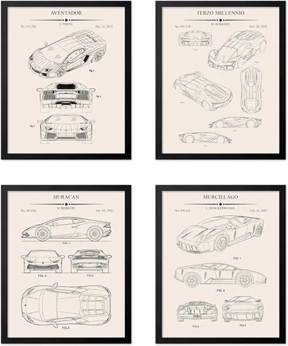 Vista 42 de Poster Master Póster de juguete de construcción de 2 piezas, estampado de patente de bloques de construcción, arte de minifigura, diseño