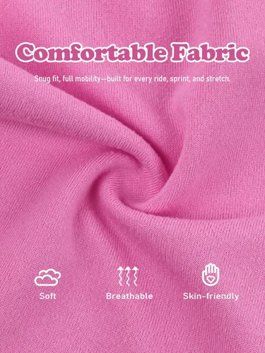Vista 2 de Resinta Paquete de 6 pantalones cortos de ciclismo para niñas, ropa de verano, multicolor