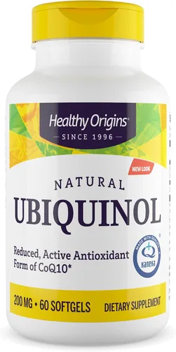 Vista 10 de Healthy Origins Ubiquinol (forma activa de CoQ10), 200 mg - Suplementos de ubiquinol para la salud del corazón y apoyo antioxidante - Suplemento sin