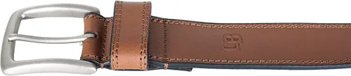 Vista 5 de Lucky Brand Cinturón de cuero cosido para hombre Clásico Casual Vestido Todos los días Western Hebilla de metal