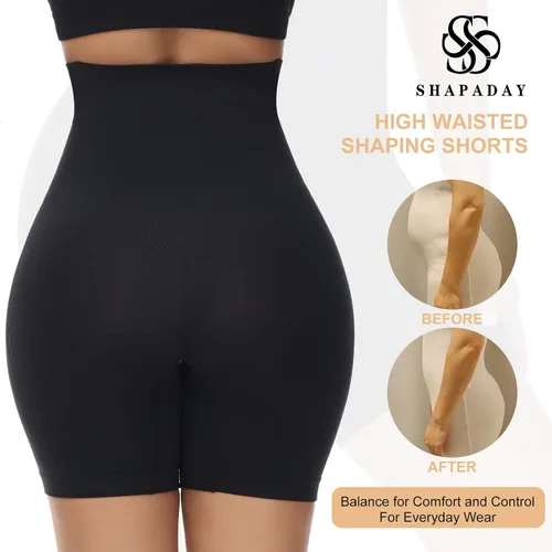 Vista 4 de Faja moldeadora para mujer, con control de abdomen, sin costuras, cintura alta, moldeador de muslos