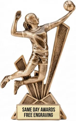 Vista 6 de Checkmate Sports Trophy Award – Custom Engraved Resin Trophy with Bold Design – Recognition Award for Competitions Teams Schools Leagues and Events