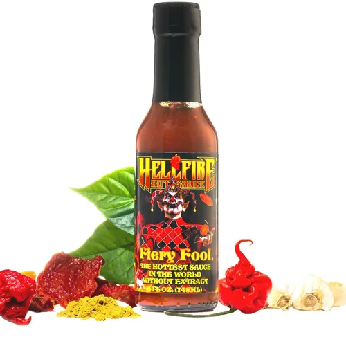 Vista 11 de Hellfire Fear This! Salsa picante galardonada Carolina Reaper de 5.0 fl oz