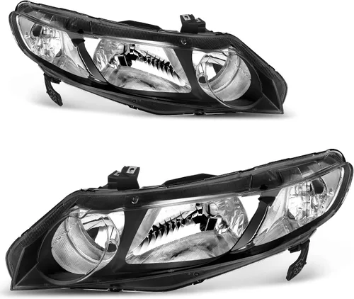 Vista 62 de oEdRo Switchback - Conjunto de faros delanteros LED compatibles con Accord 2003 2004 2005 2006 2007 DRL, par de repuesto con carcasa negra