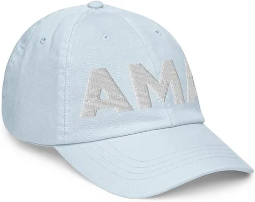 Vista 6 de AMA Airport Hat (Embroidered Pastel Baseball Cap) Flying to Amarillo Airport Gift