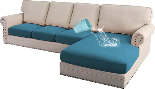 Vista 26 de H.VERSAILTEX Fundas elásticas para sillones, fundas de cojín de sofá, fundas elásticas 100% impermeables, con tela gruesa de doble forro polar