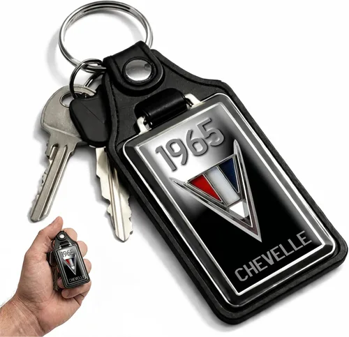 Vista 17 de Brotherhood Llavero de coche para Chevelle - Llavero de modelos clásicos para hombres y mujeres, llavero de regalo