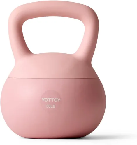 Vista 10 de YOTTOY Pesa rusa suave, pesas rusas con agarre antideslizante para entrenamientos en casa, juego de pesas rusas fuerza y seguridad garantizadas